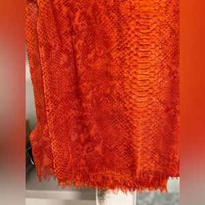 Stella McCartney Python/ Orange Scarf